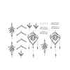 Henna Finger Tattoo Set: Waterproof, Lasts 15 Days, Semi Permanent
