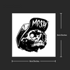 Skeleton Head Temporary Tattoo Sticker: Waterproof, Lasts 15 Days, Semi-Permanent