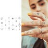Henna Finger Tattoo Temporary Tattoo Sticker | Lasts to 15 Days Fake Tattoo