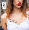 Eight-Pointed Star Temporary Tattoo | Magic Waterproof | Lasts Up to 15 Days | 
