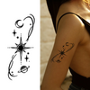 Eight-Pointed Star Temporary Tattoo | Magic Waterproof | Lasts Up to 15 Days | 