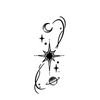 Eight-Pointed Star Temporary Tattoo | Magic Waterproof | Lasts Up to 15 Days | 