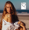 Heart-Shaped Waterproof Temporary Tattoo, Lasts 15 Days