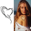 Heart-Shaped Waterproof Temporary Tattoo, Lasts 15 Days