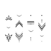 Henna Finger Tattoo - Temporary Tattoo Sticker, Waterproof, Lasts up to 15 Days, Semi Permanent