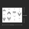 Henna Finger Tattoo - Temporary Tattoo Sticker, Waterproof, Lasts up to 15 Days, Semi Permanent