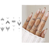 Henna Finger Tattoo - Temporary Tattoo Sticker, Waterproof, Lasts up to 15 Days, Semi Permanent