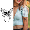 Butterfly Temporary Tattoo: 15-Day Wear, Vegan Organic Ink, Ultra-Detailed, Waterproof & Sweatproof