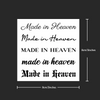 "Made in Heaven" Script Variants - Temporary Tattoo - Lasts Up to 15 Days