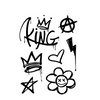Crown Temporary Tattoo: Vegan & Organic, Ultra-Detailed Waterproof Designs, Lasts Up to 15 Days