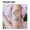 Fish and Flower Temporary Tattoo | Waterproof | Lasts Up to 15 Days | Semi-Permanent Look