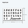 English Letters Temporary Tattoo Sticker | Gothic Style | Waterproof | Lasts Up to 15 Days