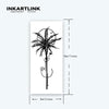 Coconut Tree Temporary Tattoo Sticker, Waterproof Magic Tattoo, Lasts to 15 Days Fake Tattoo, Semi Permanent Tattoo