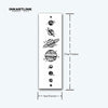 Planets Temporary Tattoo Sticker | Waterproof | Lasts Up to 15 Days | Semi-Permanent Look
