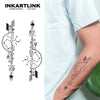 Minimalist Art Temporary Tattoo | Waterproof | Lasts Up To 15 Days | Semi-Permanent Fake Tattoo