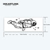 Astronaut Temporary Tattoo Sticker | Waterproof | Lasts up to 15 Days | Semi-Permanent