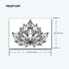 Lotus Flower Temporary Tattoo | Semi-Permanent | Waterproof & Friction-Proof | Lasts 1-2 Weeks