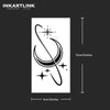 Moon Temporary Tattoo | Lasts Up to 15 Days | Waterproof Semi-Permanent Sticker | Quick & Easy Application