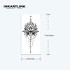 Lotus Temporary Tattoo Sticker | Waterproof | Lasts up to 15 Days | Semi Permanent Fake Tattoo