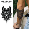 Wolf Head Temporary Tattoo Sticker | Waterproof | Lasts Up to 15 Days | Semi Permanent