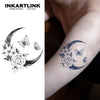 Flowers Temporary Tattoo Sticker, Waterproof Magic Tattoo, Lasts to 15 Days Fake Tattoo, Semi Permanent Tattoo