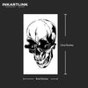 Skull Temporary Tattoo Sticker | Waterproof | Lasts up to 15 Days | Semi Permanent Fake Tattoo