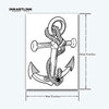 Anchor Temporary Tattoo Sticker | Waterproof | Lasts Up to 15 Days | Semi-Permanent | Ultra-Detailed Design