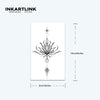 Flower Temporary Tattoo Sticker | Waterproof | Lasts Up to 15 Days | Semi-Permanent Fake Tattoo