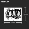 Loyal Gothic Calligraphy Temporary Tattoo | Lasts 15 Days