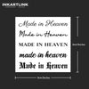 "Made in Heaven" Script Variants - Temporary Tattoo - Lasts Up to 15 Days