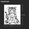 Tiger Cub Temporary Tattoo | Waterproof | Lasts Up to 15 Days | Semi-Permanent Fake Tattoo