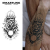 Tiger King Crown Temporary Tattoo | Waterproof & Long-Lasting | Realistic Fake Tattoo Sticker | Up to 15 Days Wear