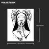 Silent Nun Temporary Tattoo Sticker | Waterproof | Lasts up to 15 Days | Semi-Permanent