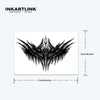 Ink Temporary Tattoo Sticker | Symmetrical Wing Design | Waterproof & Sweatproof | Lasts Up to 15 Days