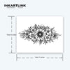 Blooming Chrysanthemum Temporary Tattoo | Waterproof | Lasts Up to 15 Days | Semi-Permanent Fake Tattoo