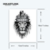 Lion Temporary Tattoo Sticker | Waterproof | Lasts up to 15 Days | Semi-Permanent | Realistic Design
