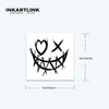 Smiley Face Temporary Tattoo | Lasts 15 Days | Waterproof Semi-Permanent Sticker | New Technology