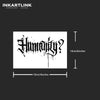 English Word "Humanity?" Temporary Tattoo Sticker | Waterproof | Lasts up to 15 Days | Semi-Permanent Fake Tattoo