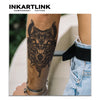 Wolf Head Temporary Tattoo Sticker | Waterproof | Lasts Up to 15 Days | Semi Permanent
