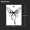 Elegant Fairy Wings Temporary Tattoo - Lasts Up to 15 Days