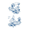 Juice Lasting Ink Tattoos 2 Weeks Lasting Temporary Waterproof Transfer Tattoo Butterfly Wing Body Art Arm Fake Tattoo Sticker