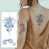 Juice Lasting Ink Tattoos 2 Weeks Lasting Temporary Waterproof Transfer Tattoo Butterfly Wing Body Art Arm Fake Tattoo Sticker