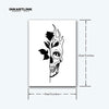 Romantic Skull Temporary Tattoo Sticker, Waterproof Magic Tattoo, Lasts to 15 Days Fake Tattoo, Semi Permanent Tattoo
