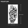 Wolf Temporary Tattoo Sticker, Waterproof Magic Tattoo, Lasts to 15 Days Fake Tattoo, Semi Permanent Tattoo