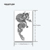 Dragon Temporary Tattoo Sticker | Waterproof Magic Tattoo | Lasts up to 15 Days | Semi Permanent Fake Tattoo