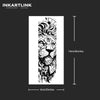 Lion Head Temporary Tattoo Sticker, Waterproof Magic Tattoo, Lasts to 15 Days Fake Tattoo, Semi Permanent Tattoo