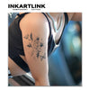 Morning Blossoms Temporary Tattoo | Waterproof | Lasts Up To 15 Days | Semi-Permanent Look