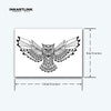 Owl Temporary Tattoo Stickers | Magic Tattoos | Herbal Juice Tattoos | Lasts 1-2 Weeks | Realistic Fake Tattoos