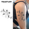 Morning Blossoms Temporary Tattoo | Waterproof | Lasts Up To 15 Days | Semi-Permanent Look