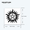 Sun Temporary Tattoo Sticker, Waterproof Magic Tattoo, Lasts to 15 Days Fake Tattoo, Semi Permanent Tattoo